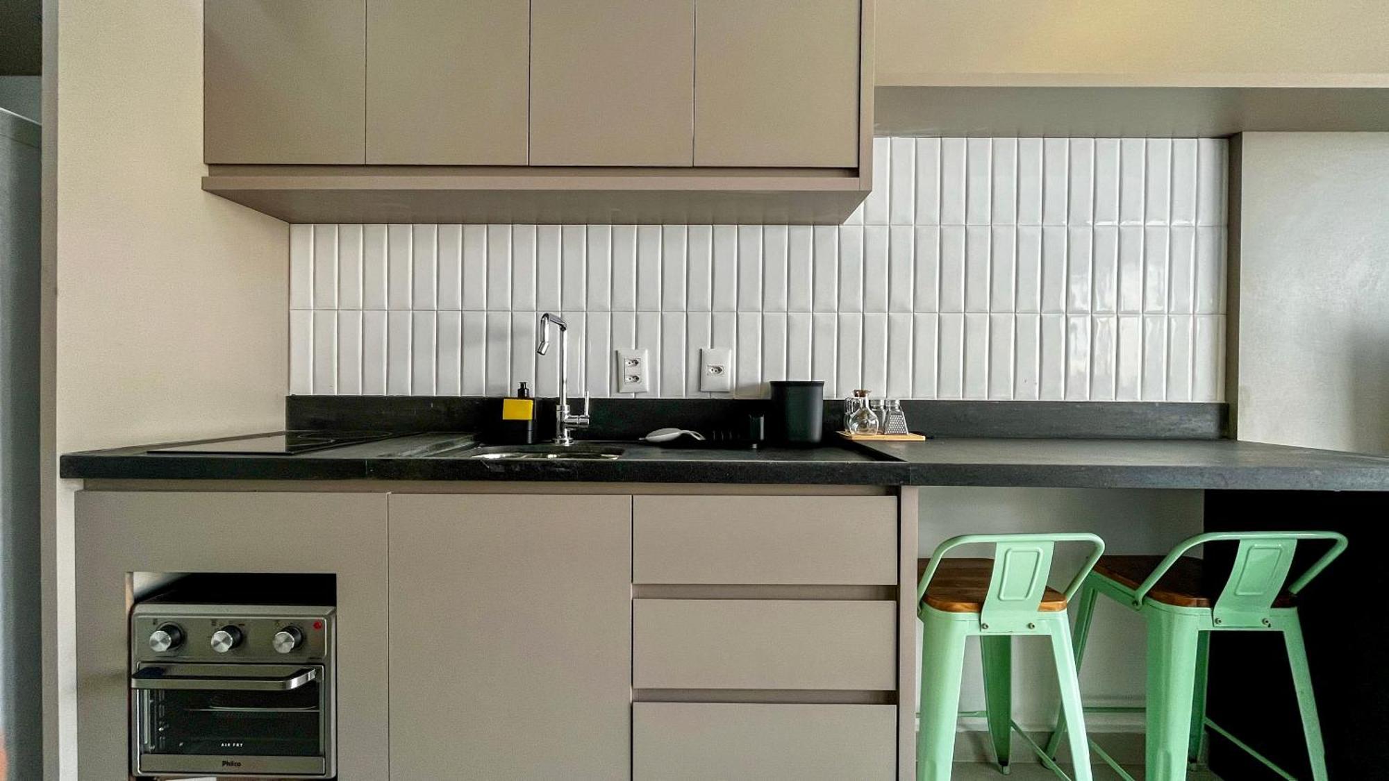Apartamento Pop Grafite 712 - Studio Moderno Em Pinheiros Com Piscina E Academia *
